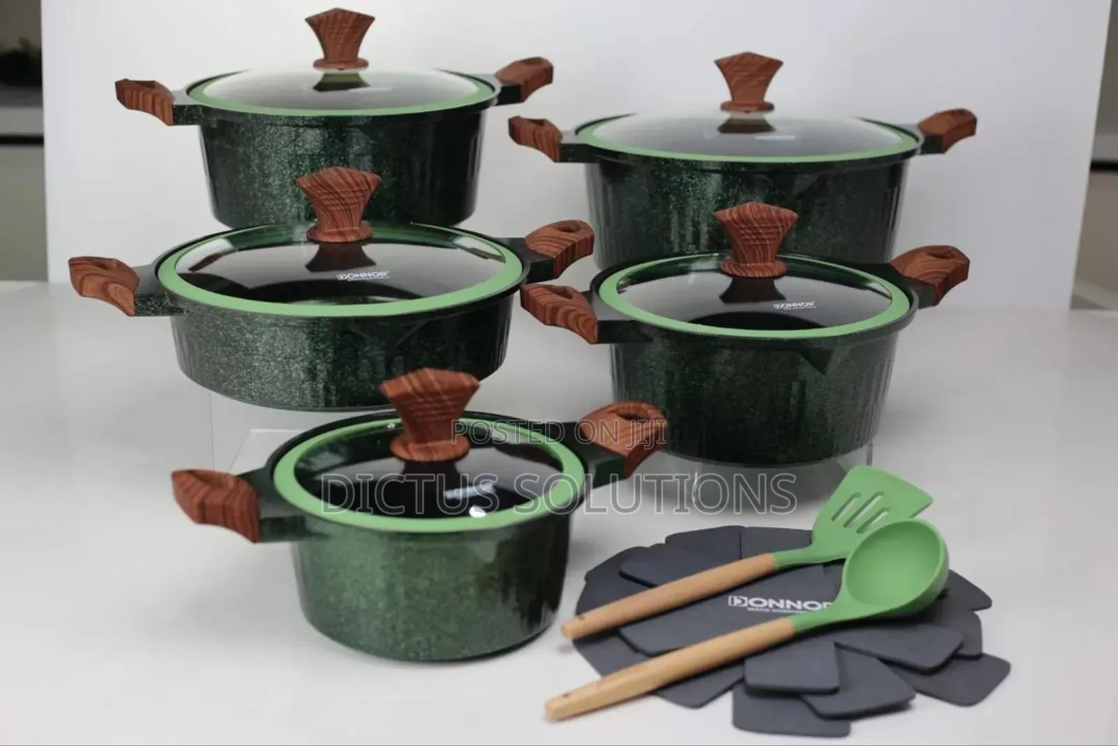 15pcs Granite Pot Set With Cooking Tools