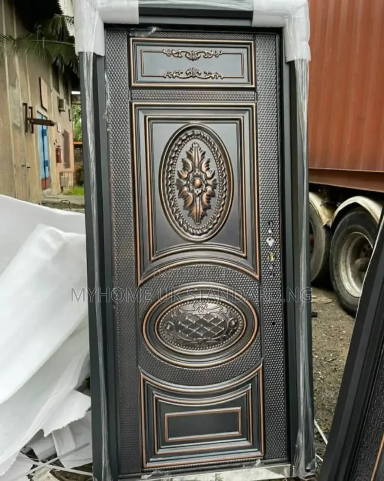 3ft German Copper Security Door. Ess14