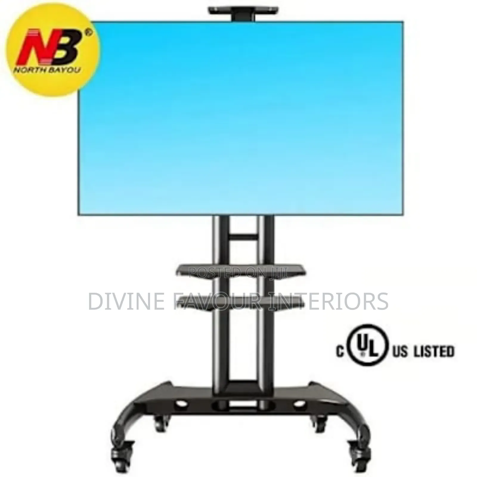 Nb Mobile Tv Stand With Wheels 32-65"
