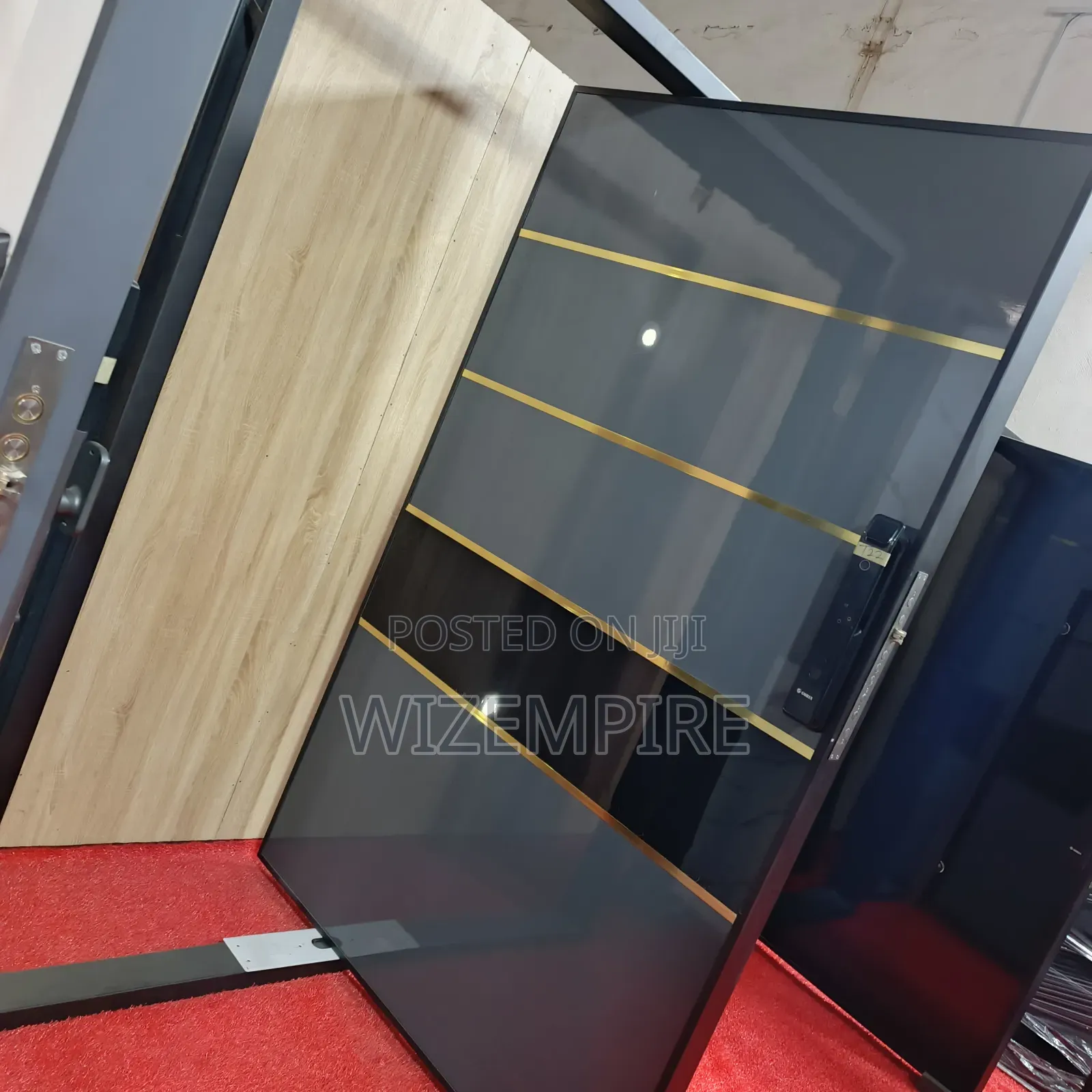 Luxury Pivot Turkey Security Doors With Smart Lock Available