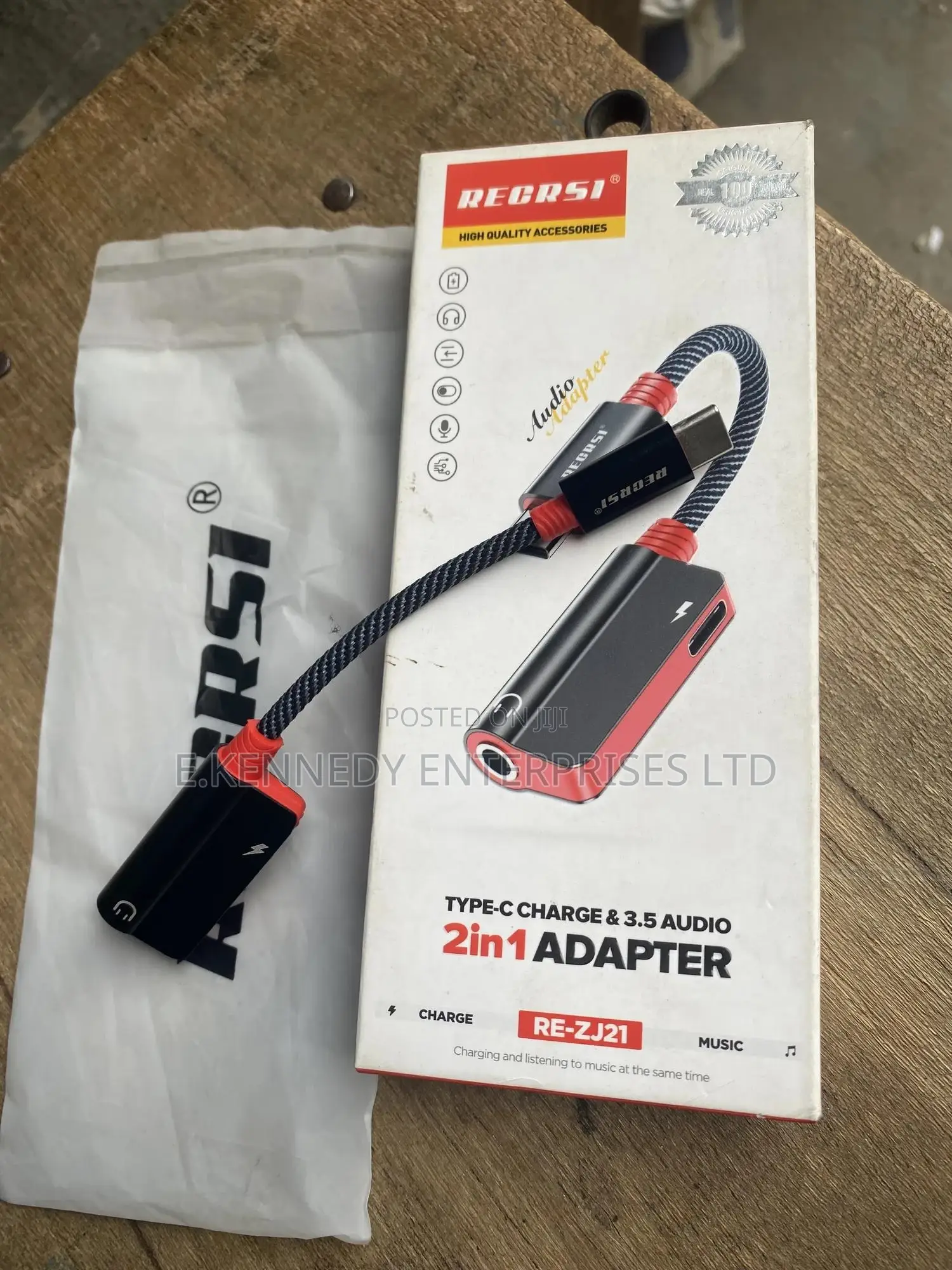 Orginal Recrsi Type-c Charge 3.5mm Adapter