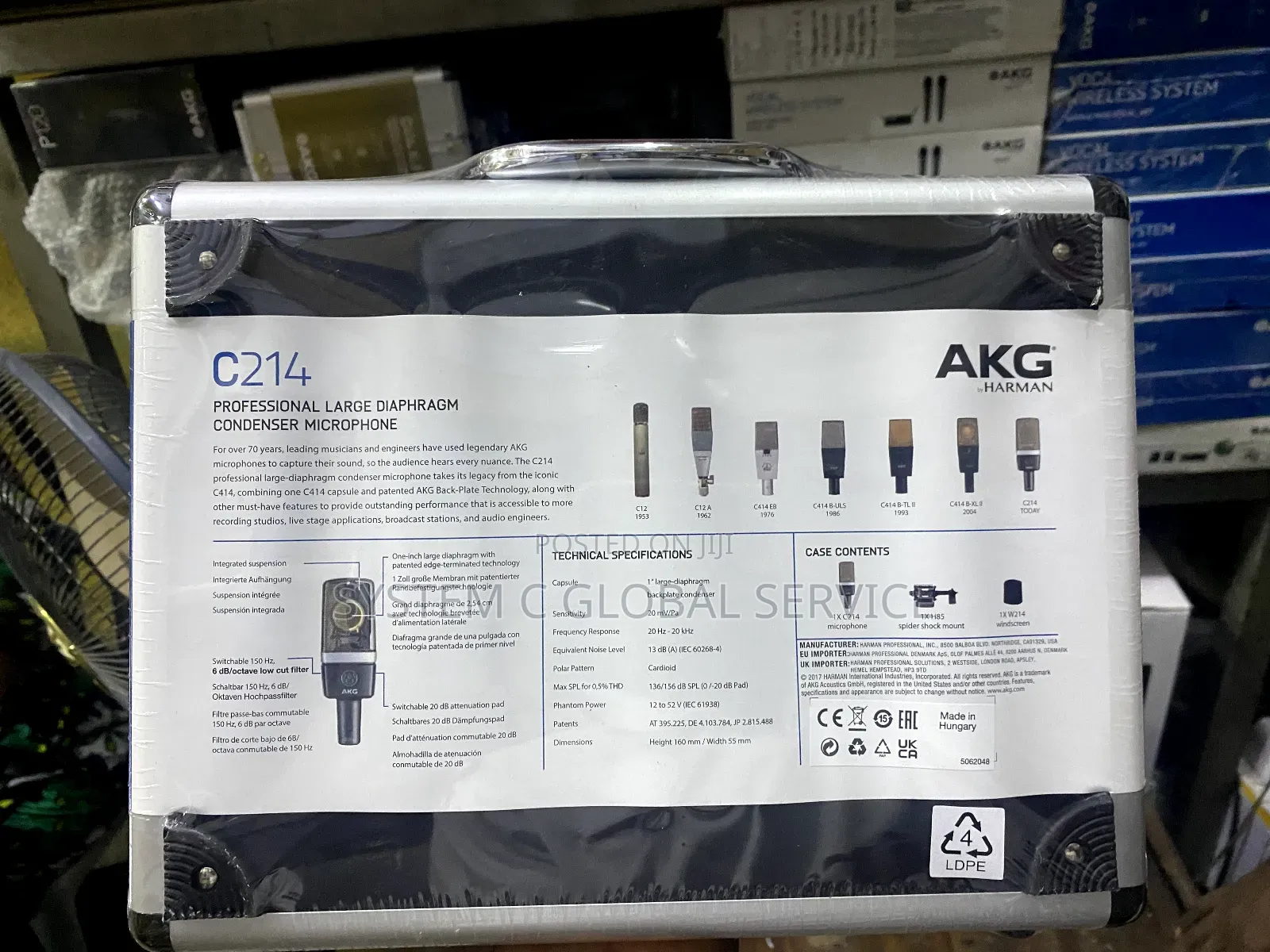 Akg C214 Studio Condenser Microphone