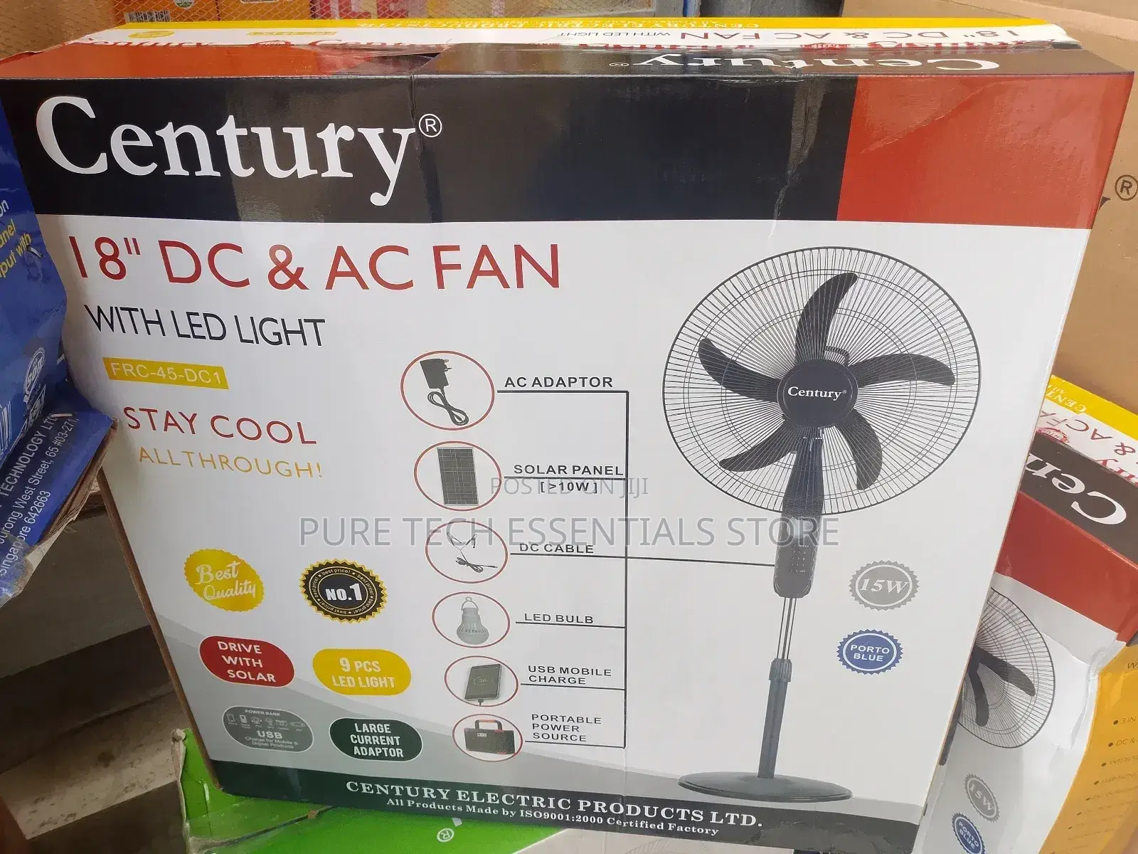 Century 18" Ac/Dc Standing Fan