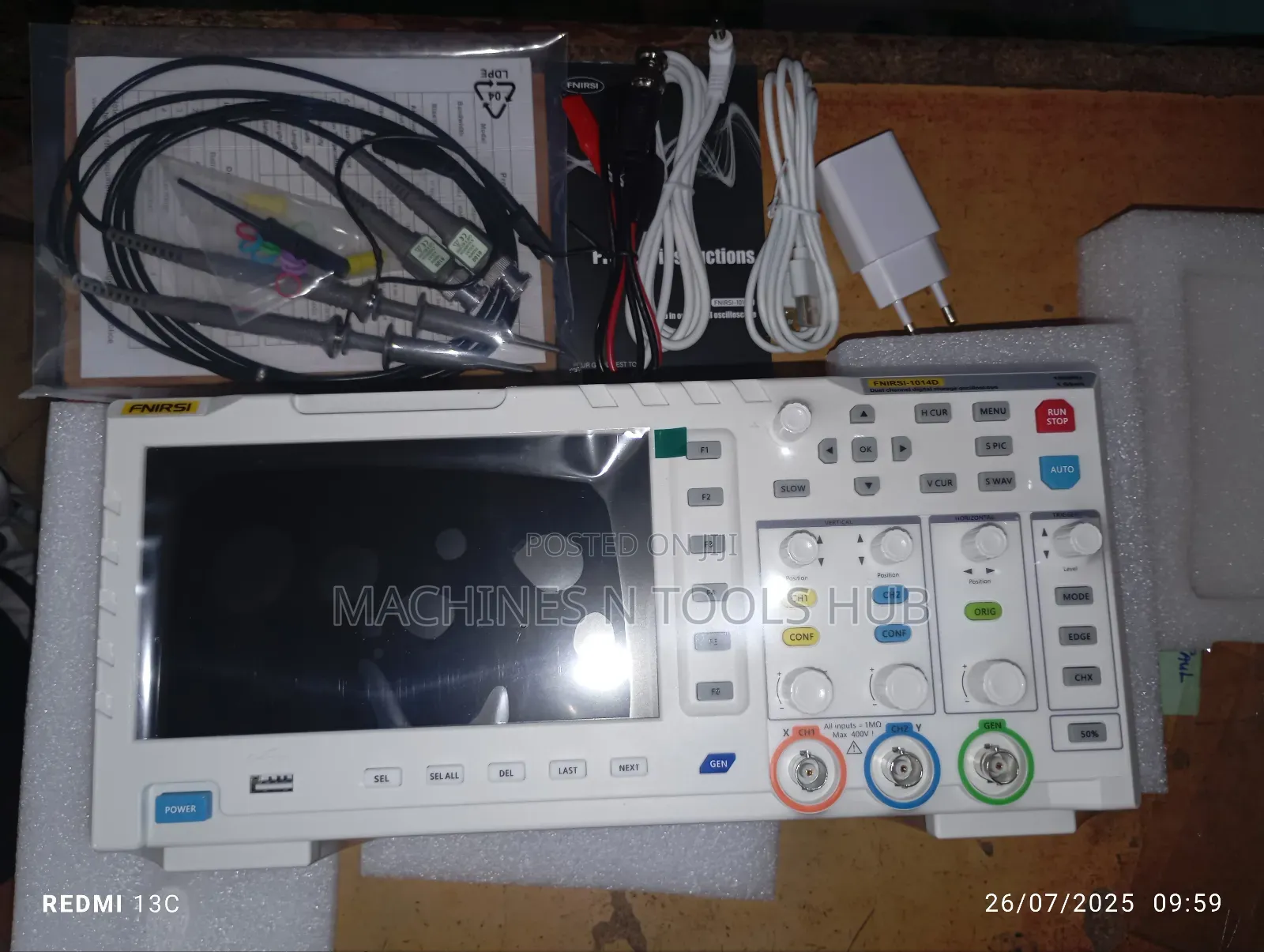 Fnirsi-1014d Dual Channel Digital Storage Oscilloscope.
