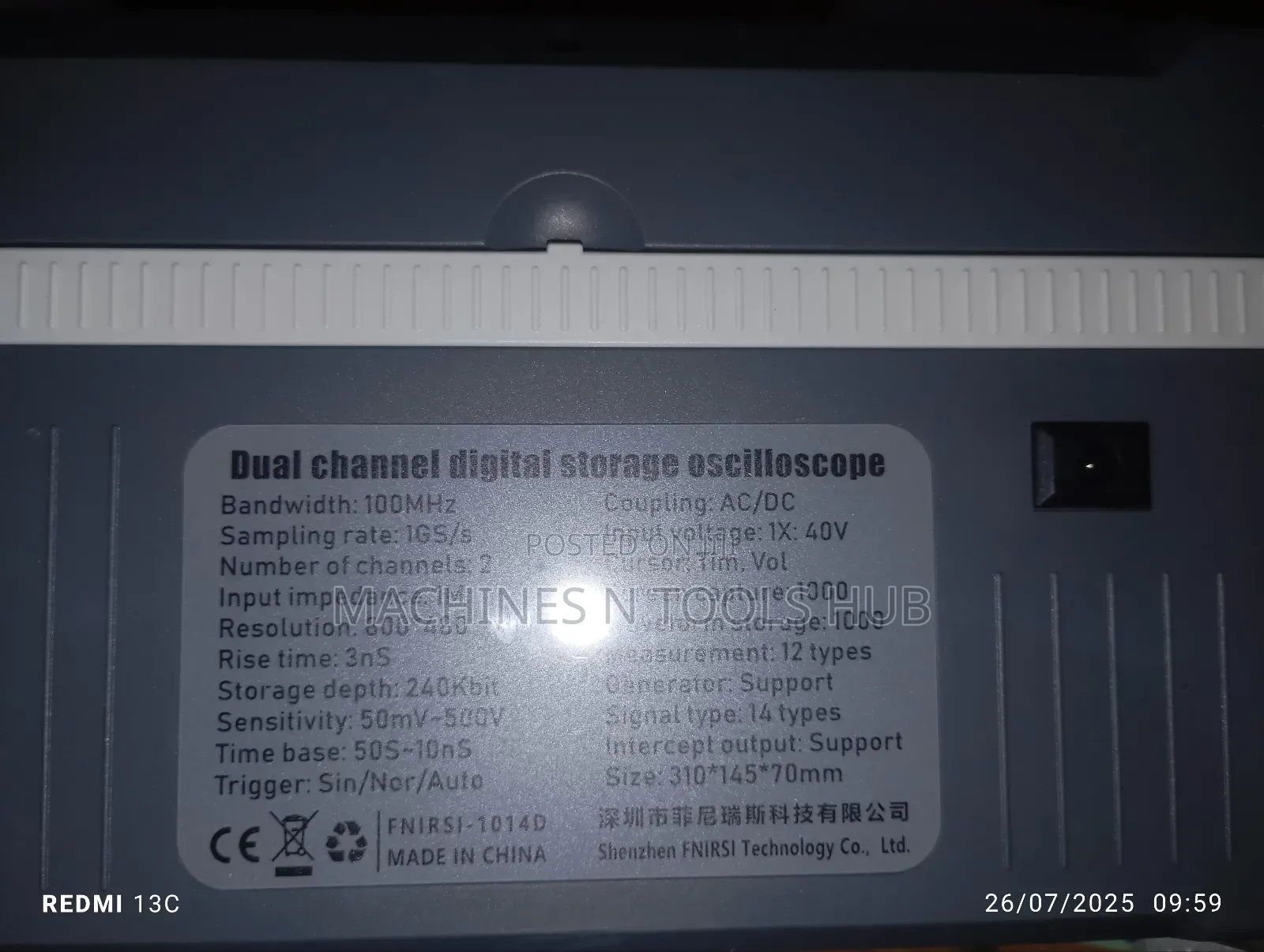 Fnirsi-1014d Dual Channel Digital Storage Oscilloscope.