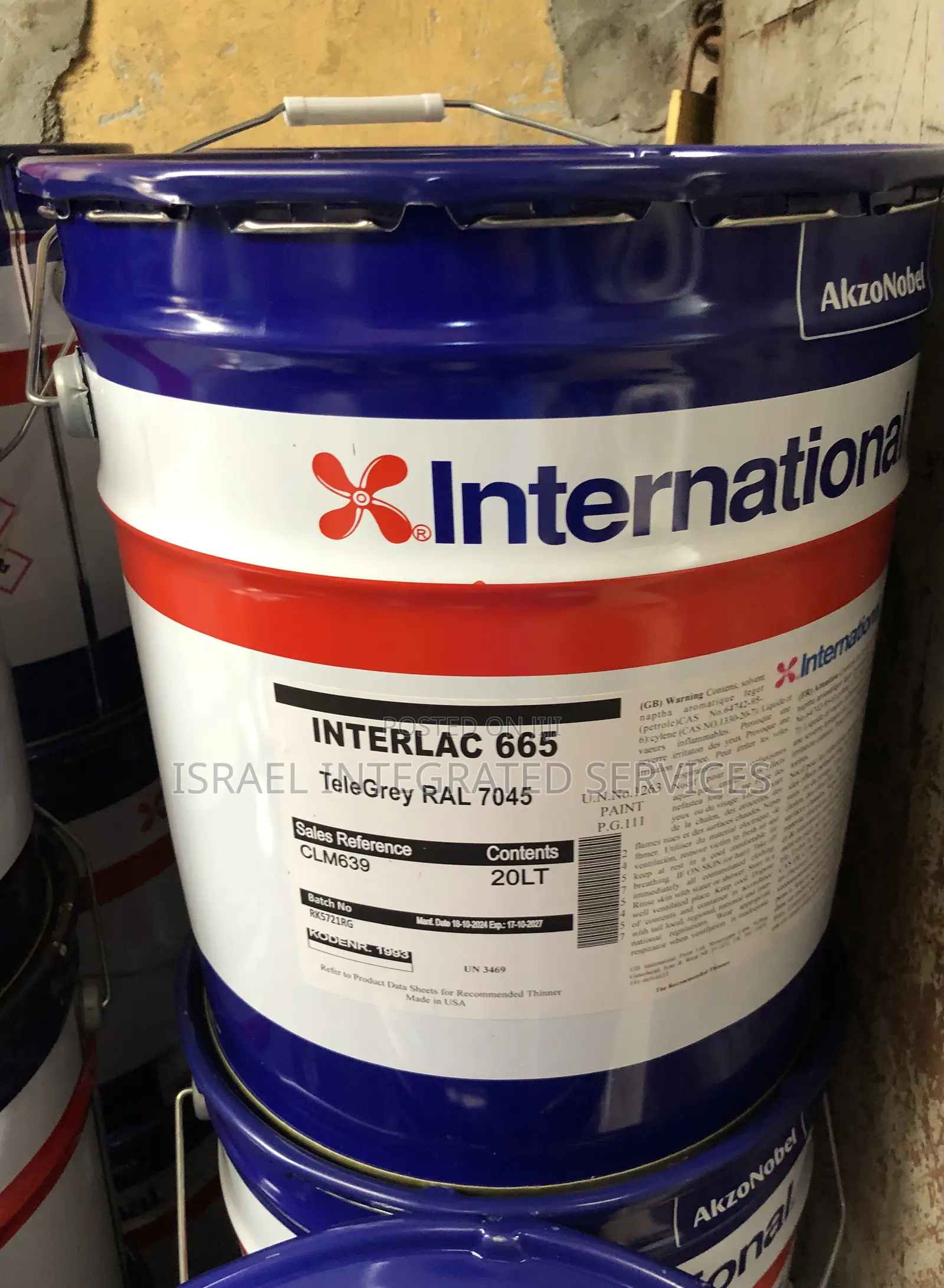 International,Paint Interlac 665 Telegrey Ral 7045