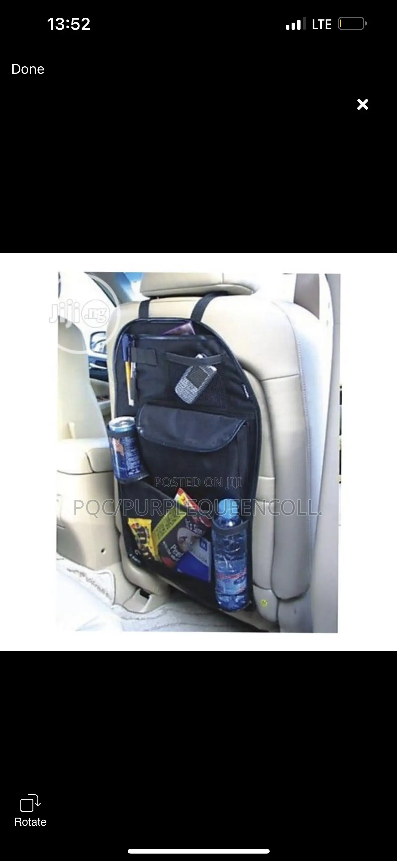 Car Seat Organizer With Net