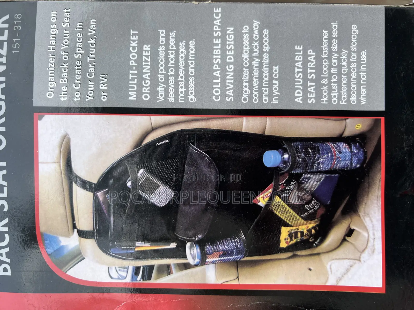 Car Seat Organizer With Net