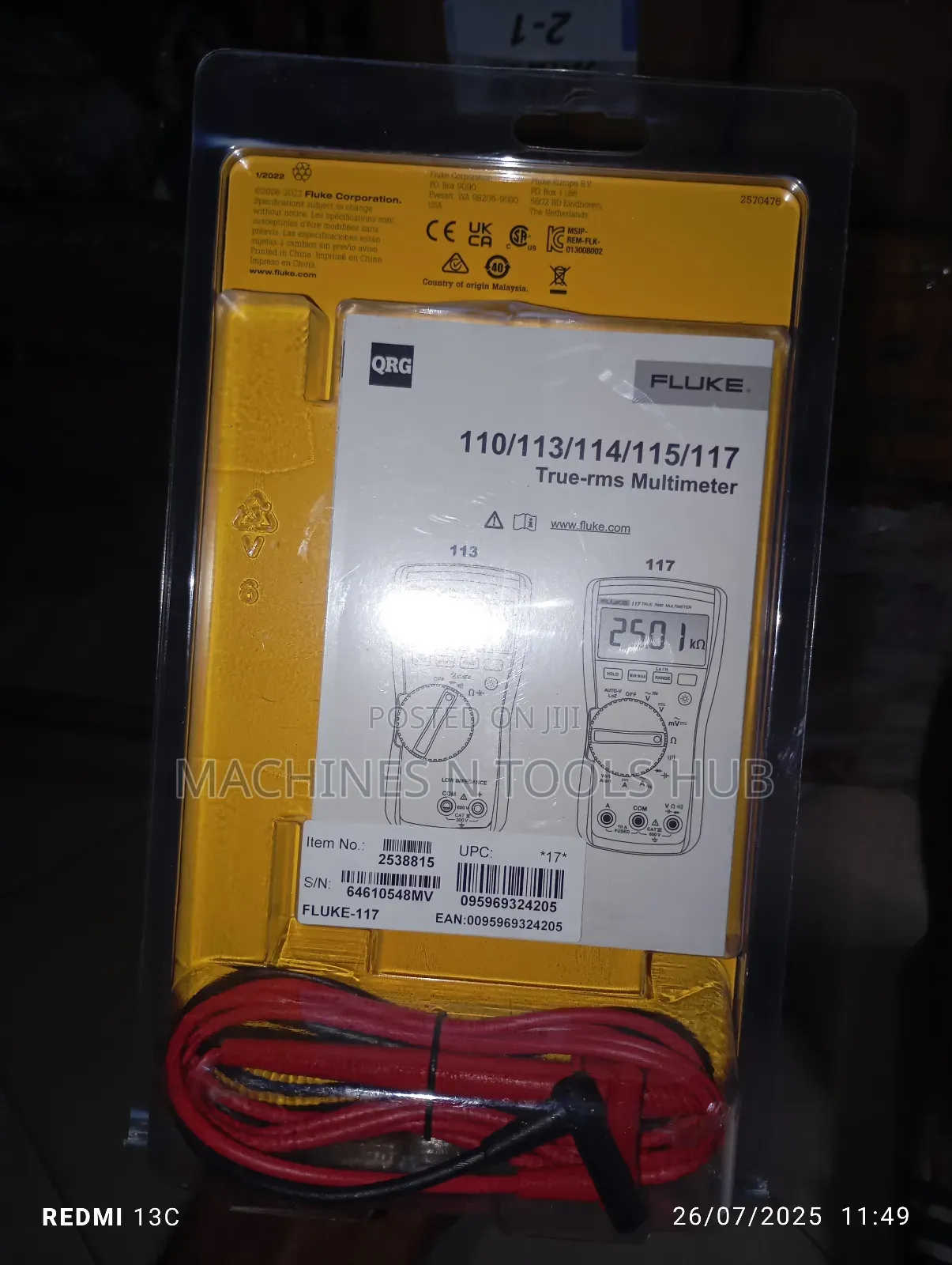 Fluke Electricians Multimeter 117