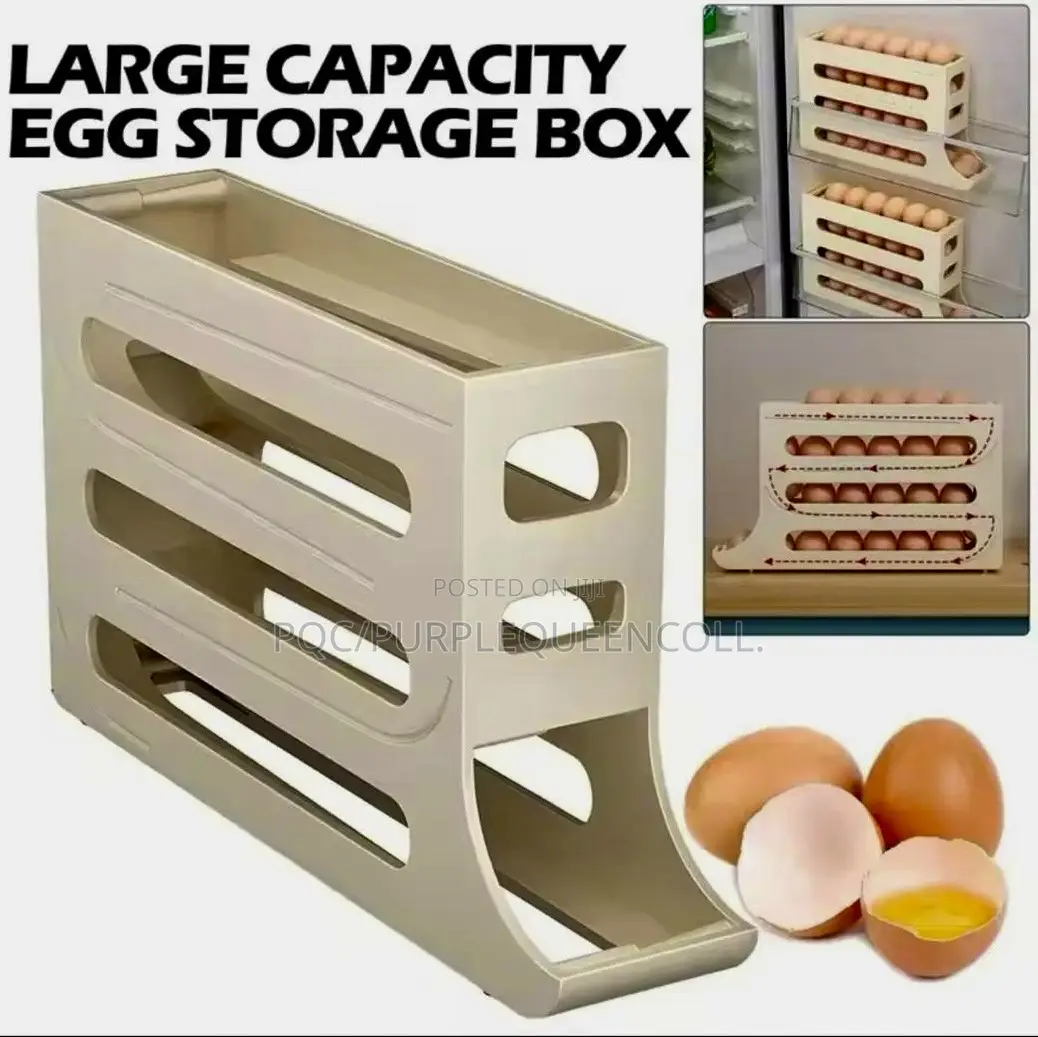 Slide And Roll Egg Rack Storage Box