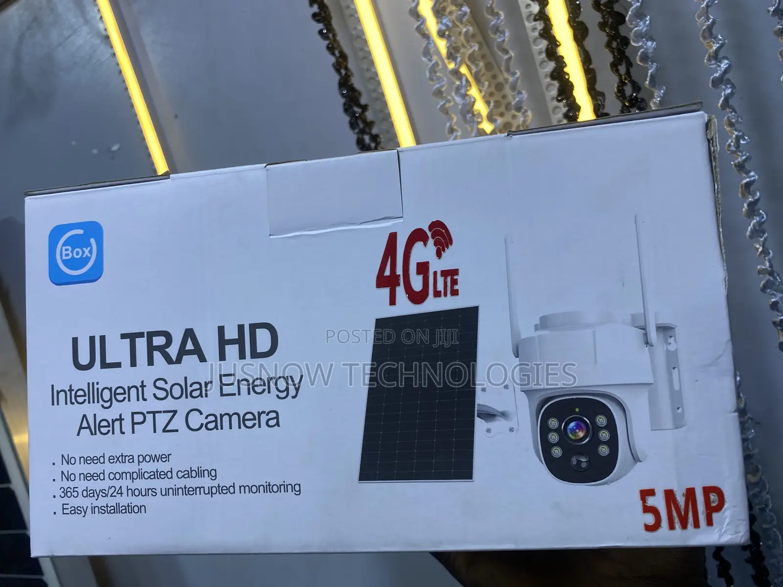 Ubox Smart Solar CCTV -Outdoor Camera With App 2-Way Audio