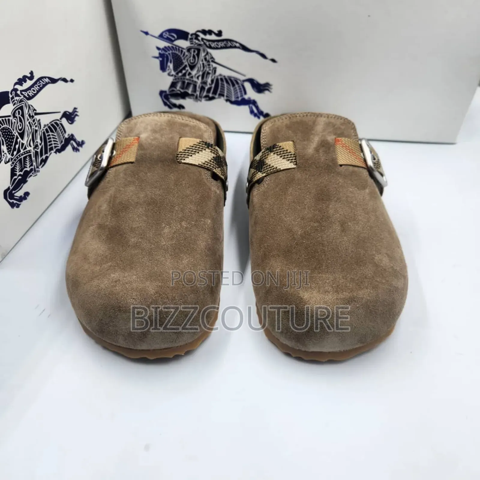 Original Burberry Half Shoes Available in Store