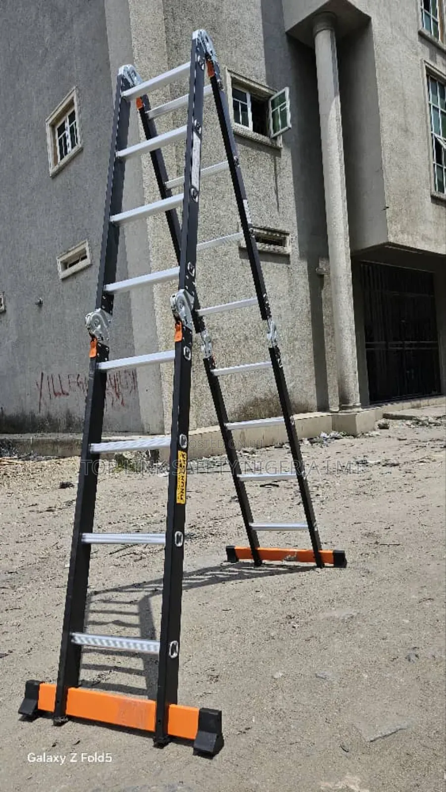 Foldable Aluminium Ladder 4 by 4 From Turkey