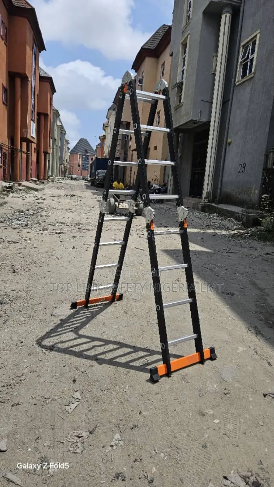 Foldable Aluminium Ladder 4 by 4 From Turkey