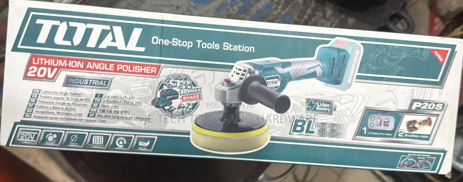 Total Lithium-ion Angle Polisher 20v 5”