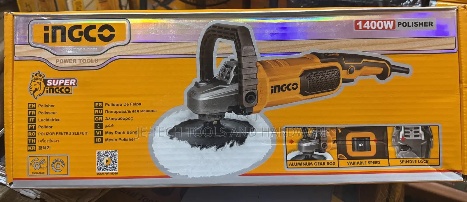 Ingco 1400w Polisher (Angle Polisher)