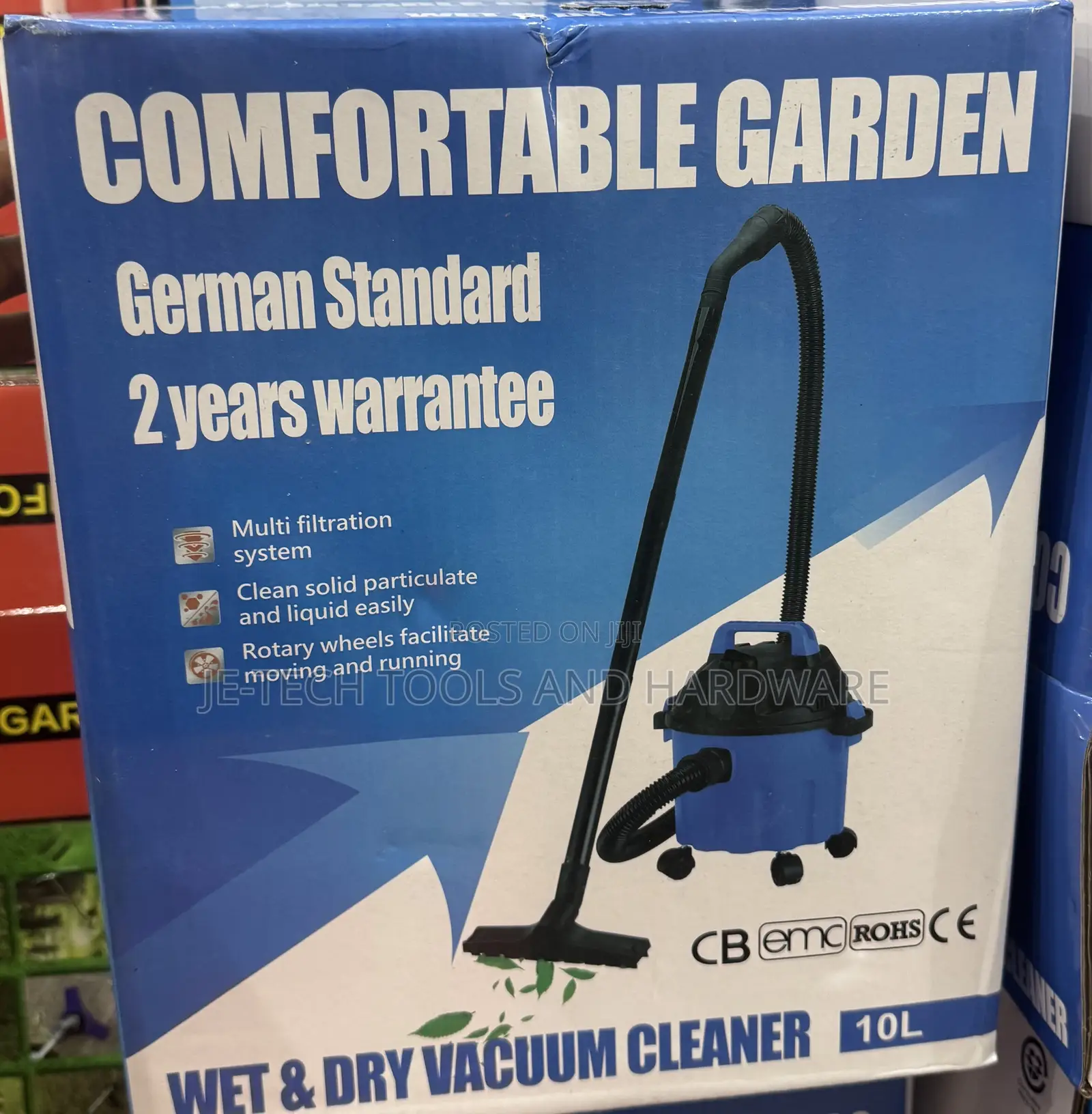 Comfortable Garden Wet & Dry Vaccum Cleaner 10l
