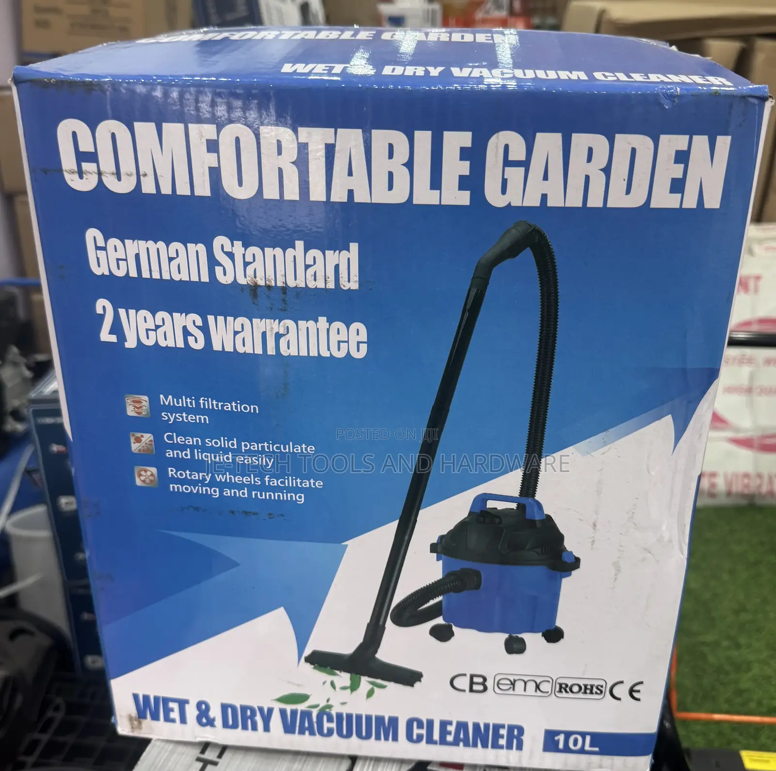 Comfortable Garden Wet & Dry Vaccum Cleaner 10l