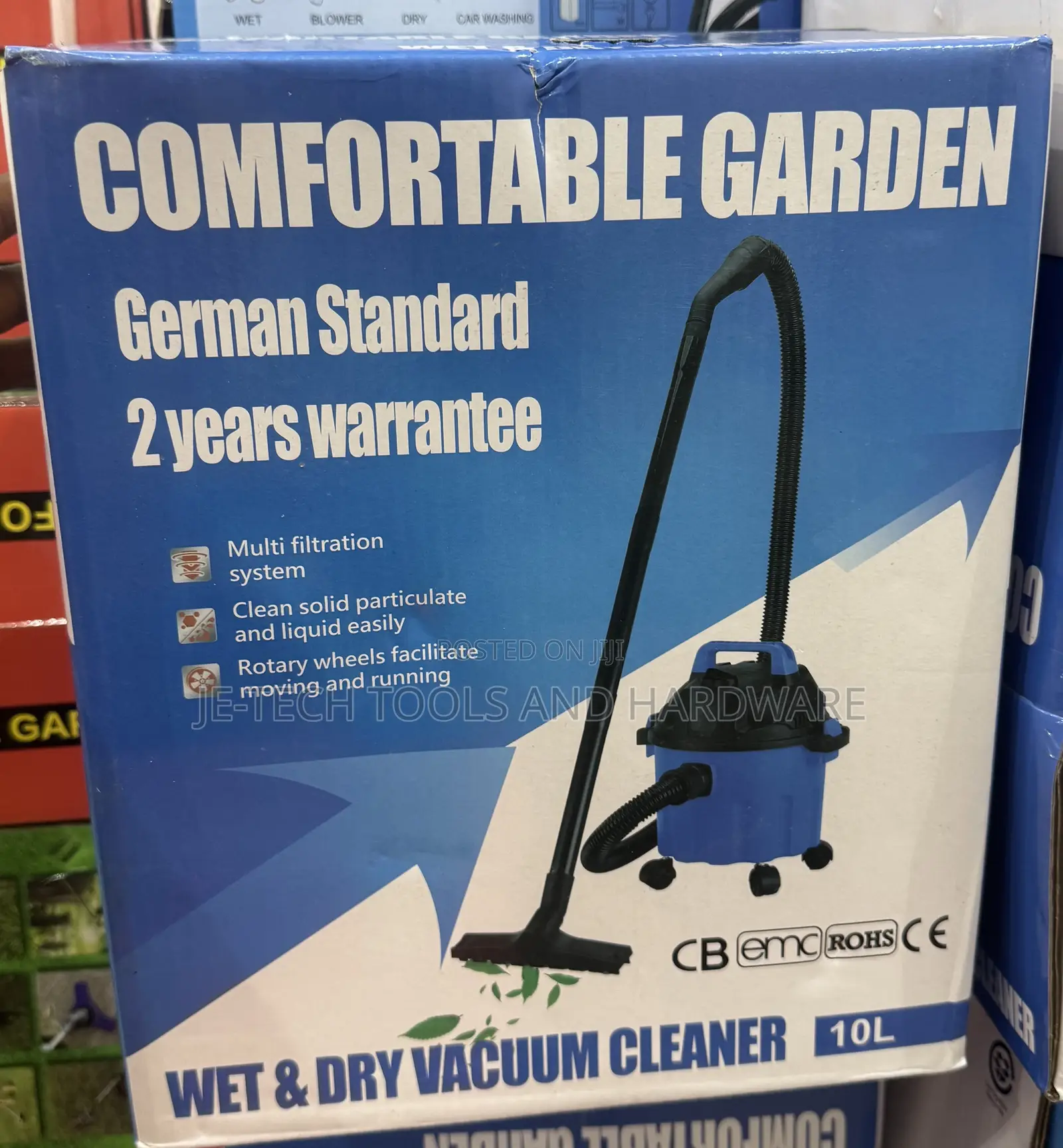 Comfortable Garden Wet & Dry Vaccum Cleaner 10l