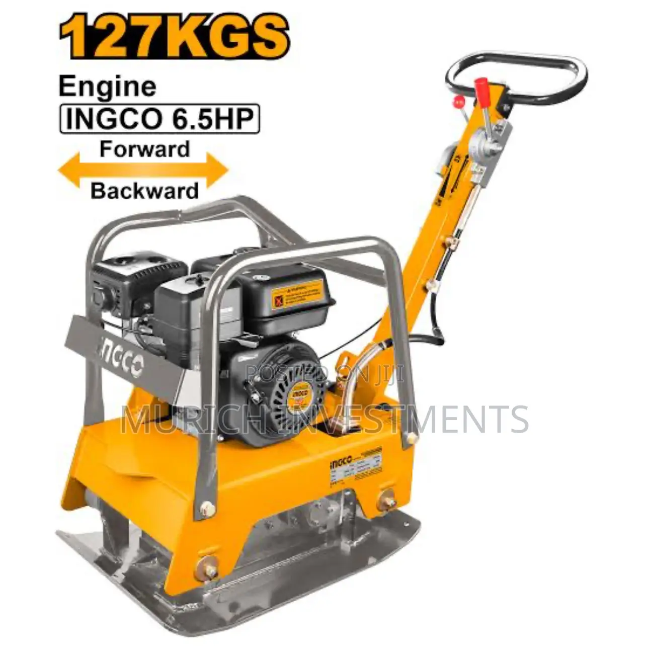 Ingco Gasoline Reversible Plate Compactor 127kg – Gcp125-2