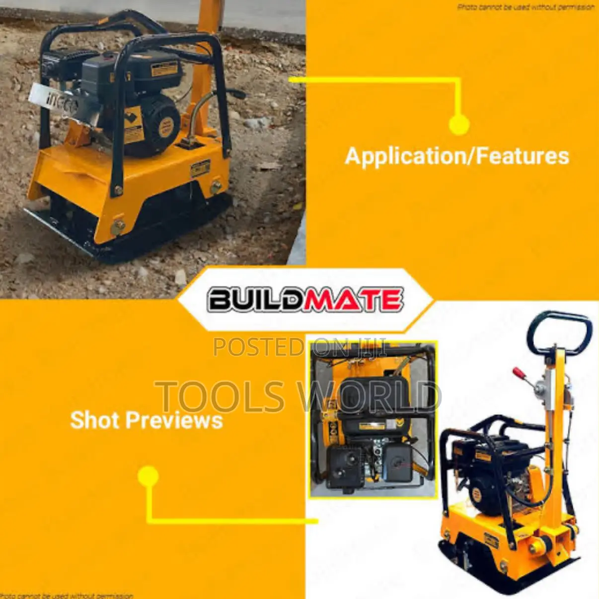 Ingco Gasoline Reversible Plate Compactor – Gcp125-2