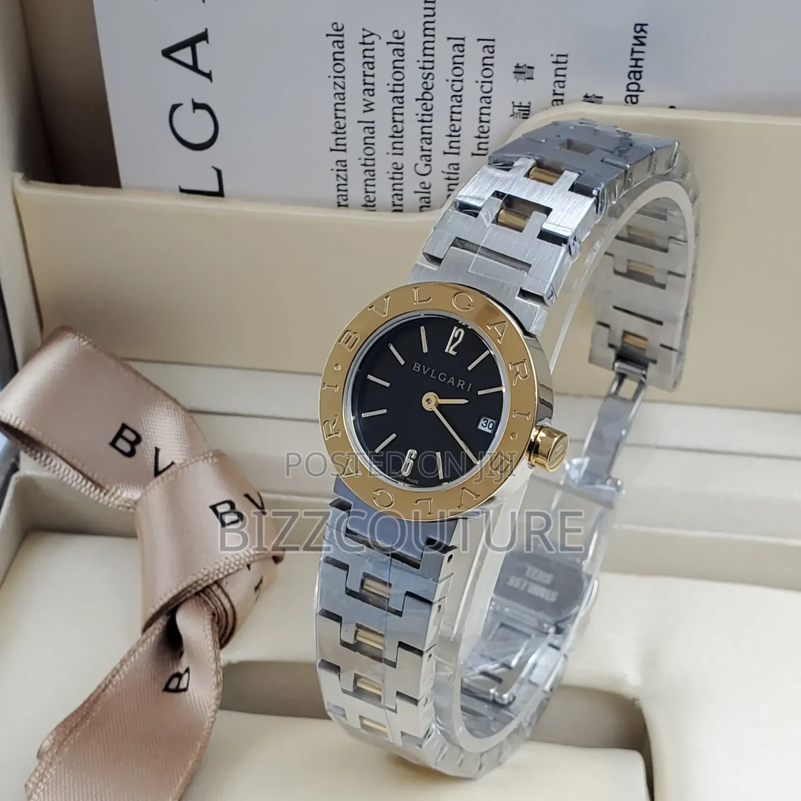 Original Bvlgari Silver Stainless Steel Bracelet Watch