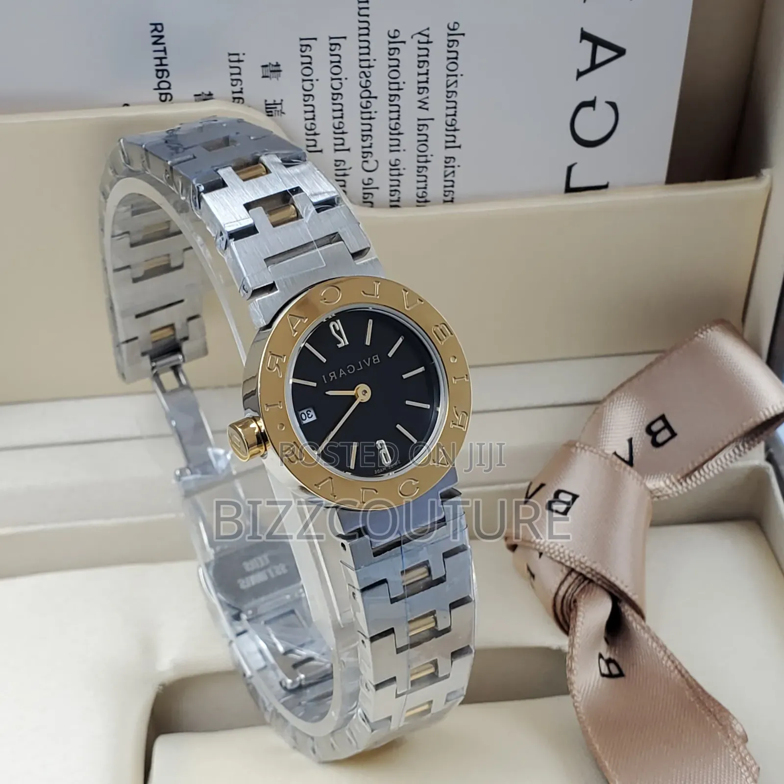 Original Bvlgari Silver Stainless Steel Bracelet Watch
