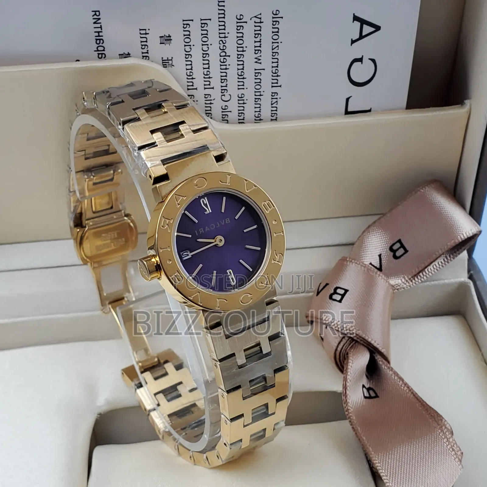 Original Bvlgari Gold Stainless Steel Bracelet Watch