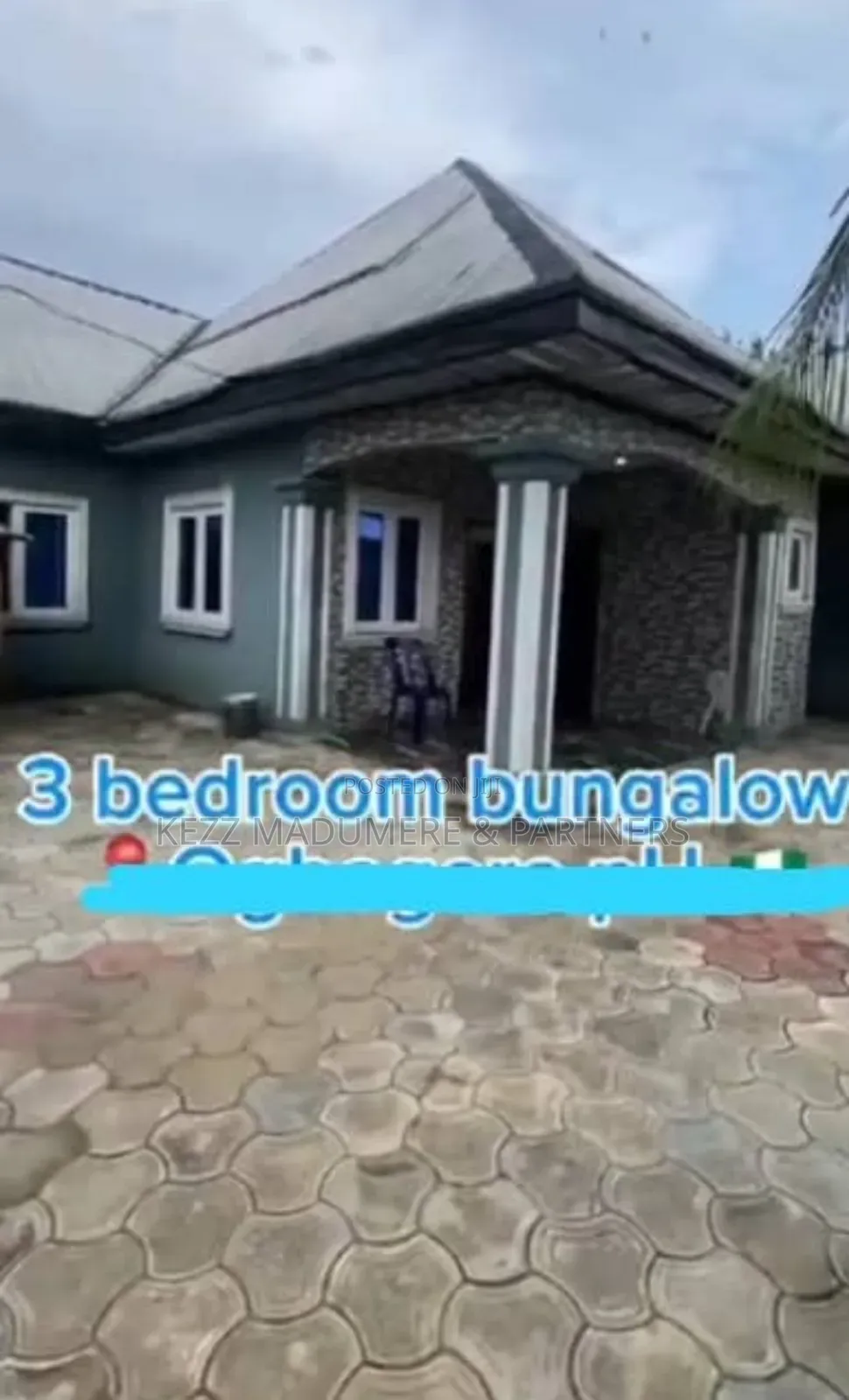 3bdrm Bungalow in Ogbogoro Port for sale