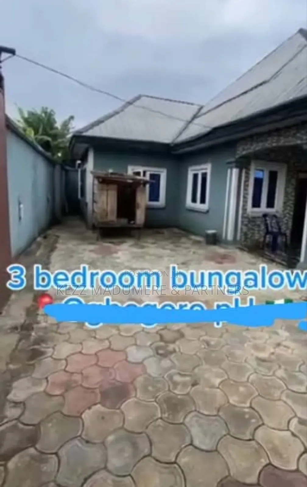 3bdrm Bungalow in Ogbogoro Port for sale
