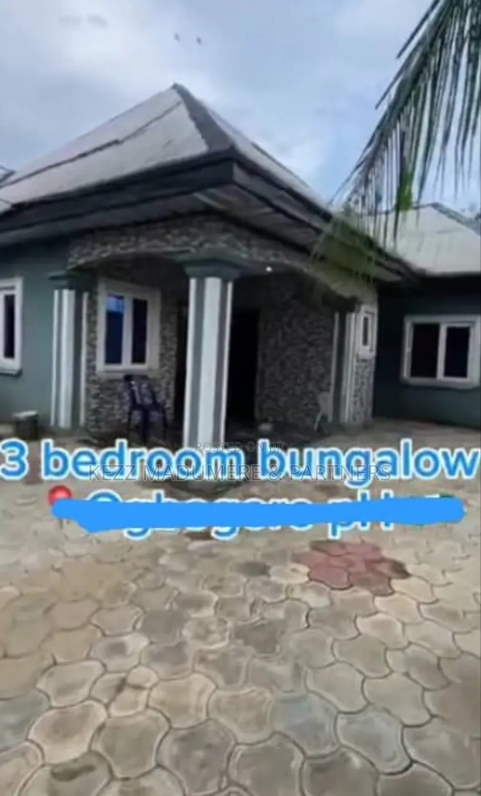 3bdrm Bungalow in Ogbogoro Port for sale