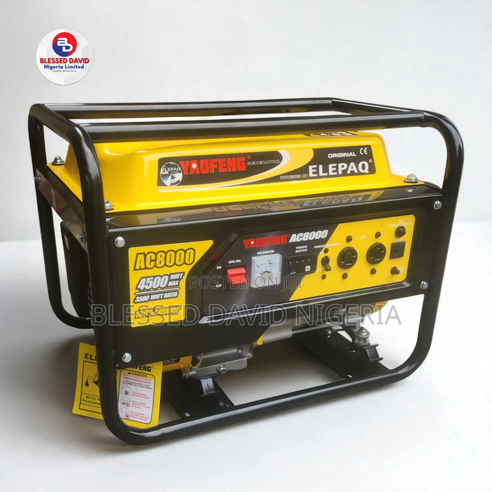 Elepaq Ac8000 4.3kva Manual Generator 100% Copper