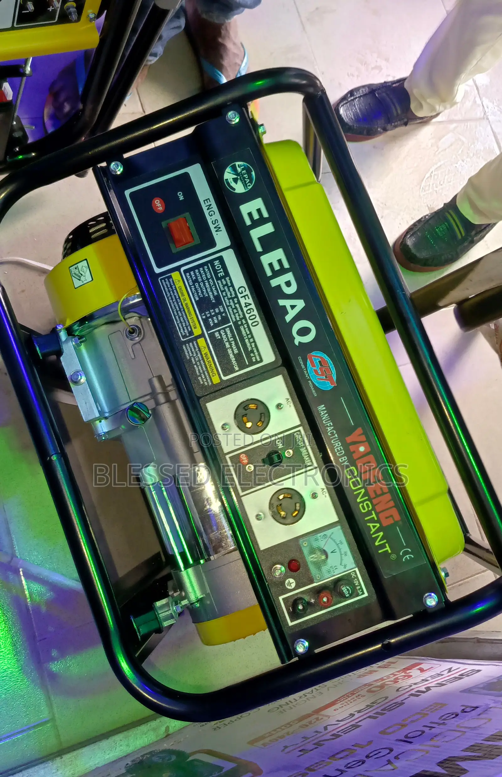 Elepaq 3.5kva Petrol Fuel Generator 100% Copper Ware