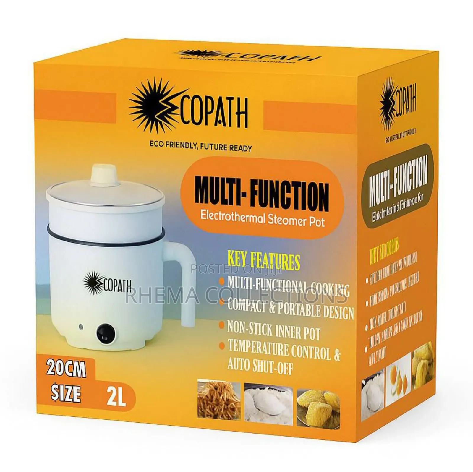 2liter Multifunction Non-stick Double Layer Electric Pot