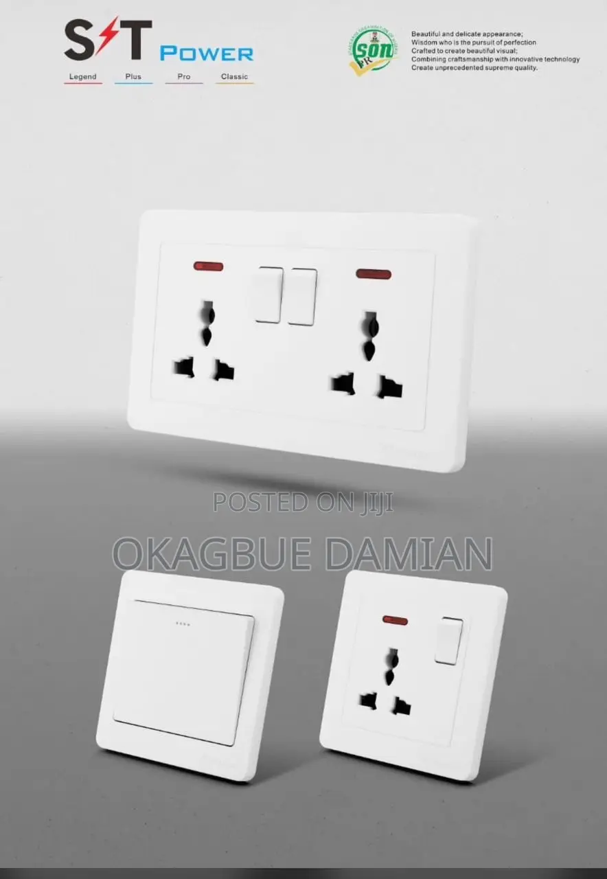 Gang Switch And Socket St Power