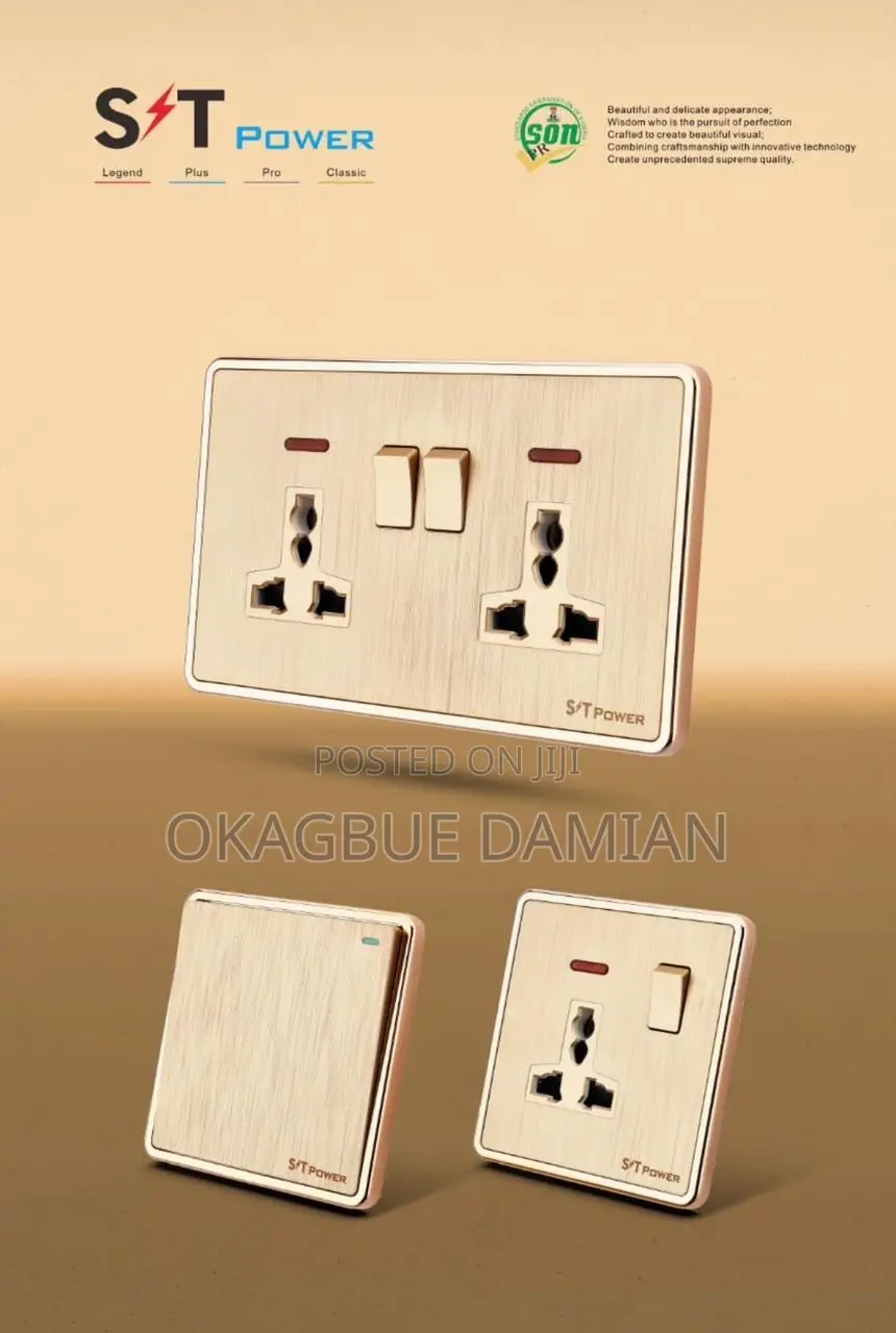 Gang Switch And Socket St Power