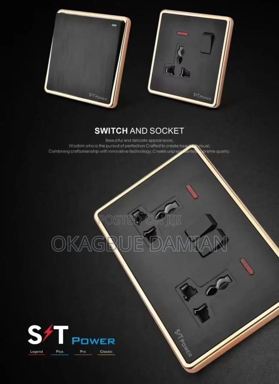 Gang Switch And Socket St Power