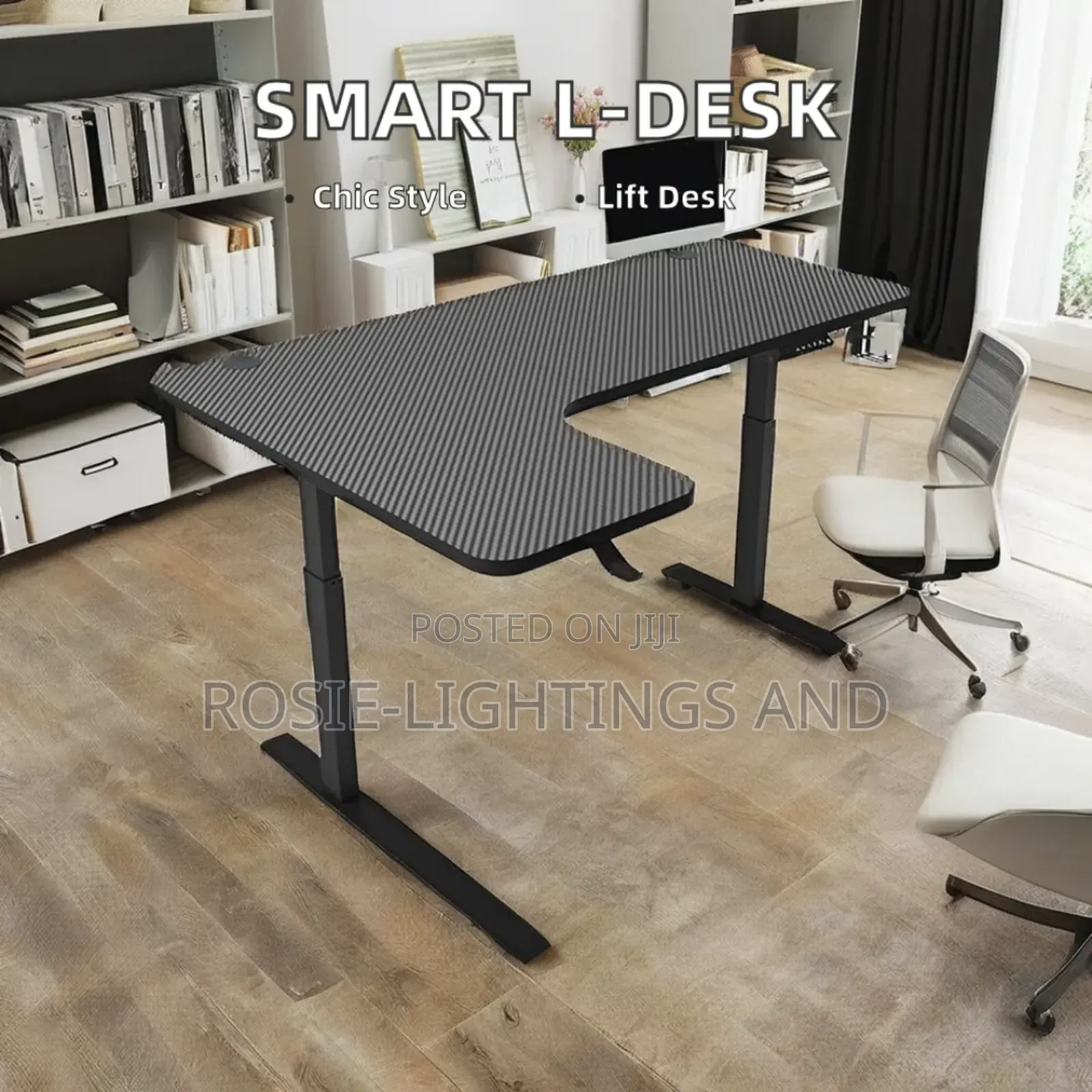 L Shaped Eletric Adjustable Height Smart Desk