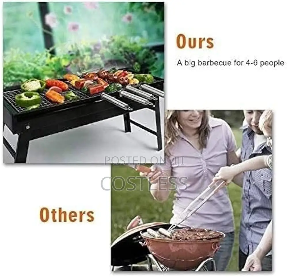 BBQ Grill Folding Portable Stainless Steel Barbecue Grill