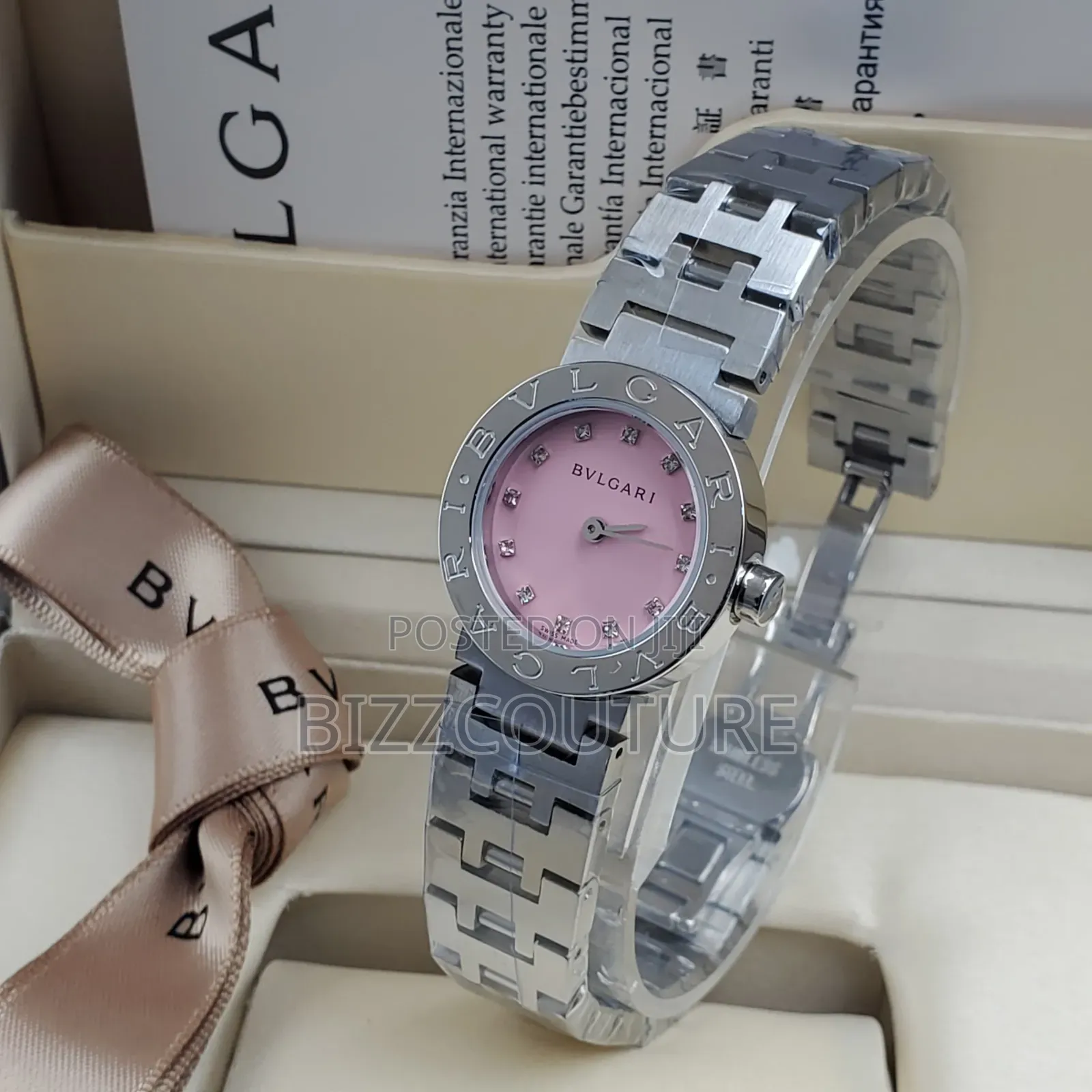 Original Bvlgari Silver Stainless Steel Watch