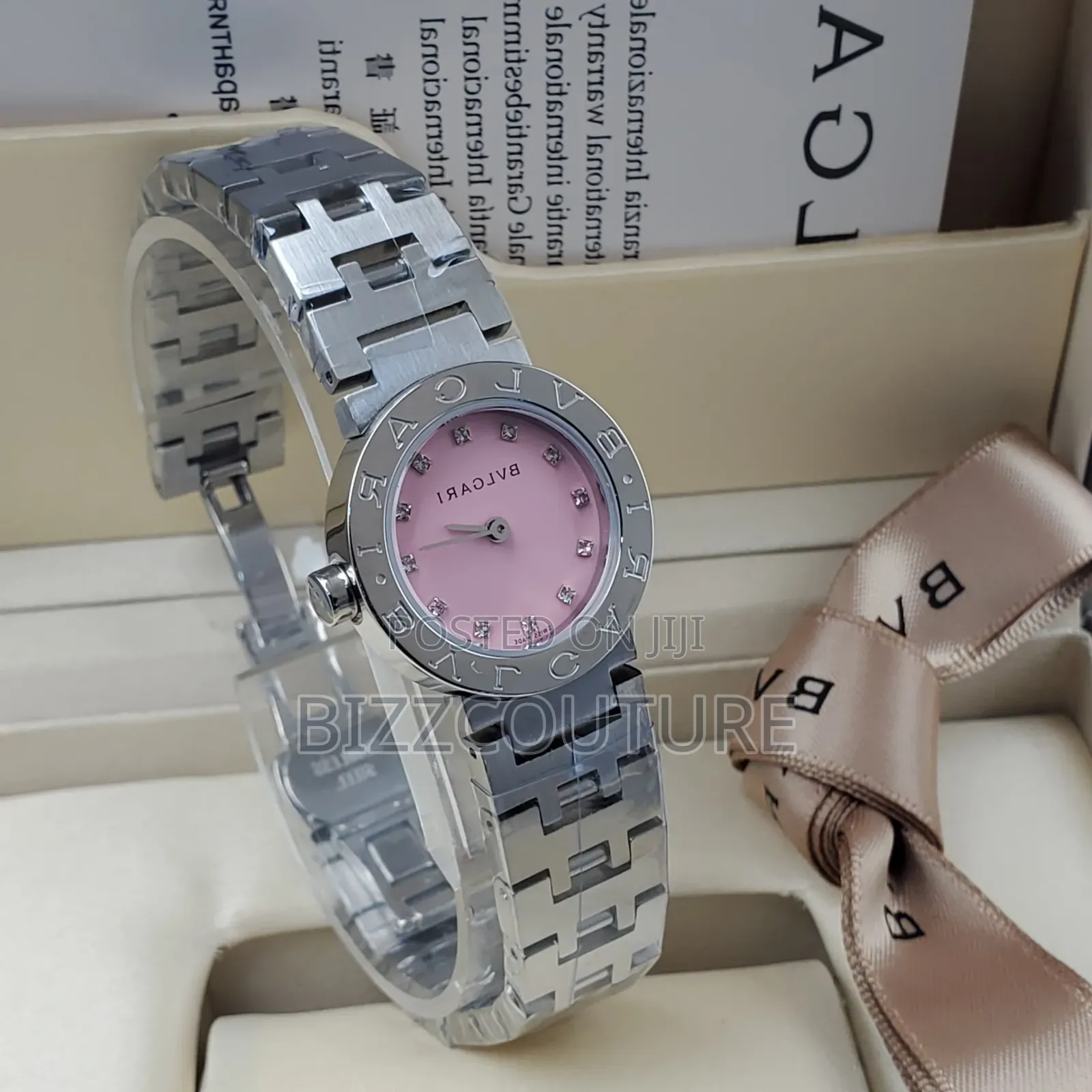 Original Bvlgari Silver Stainless Steel Watch