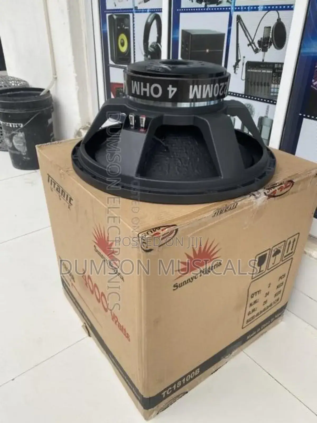 Titanic Naked Speaker 4000watts Subwoofer