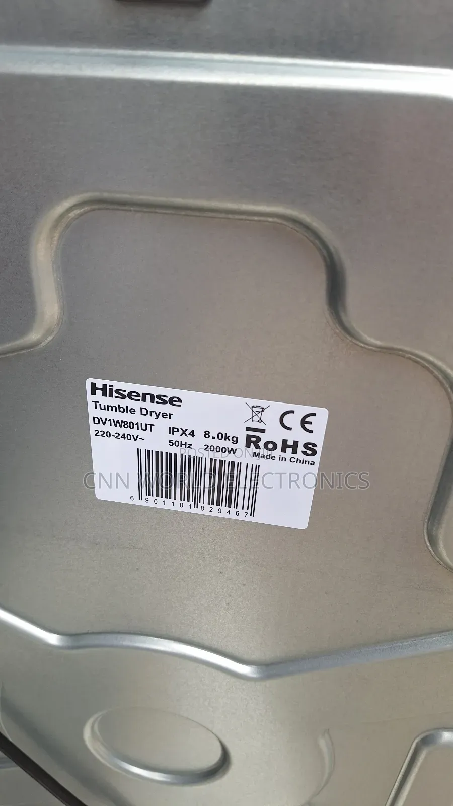 New Hisense 8kg Tumble Dryer Front Loader Automaticignition
