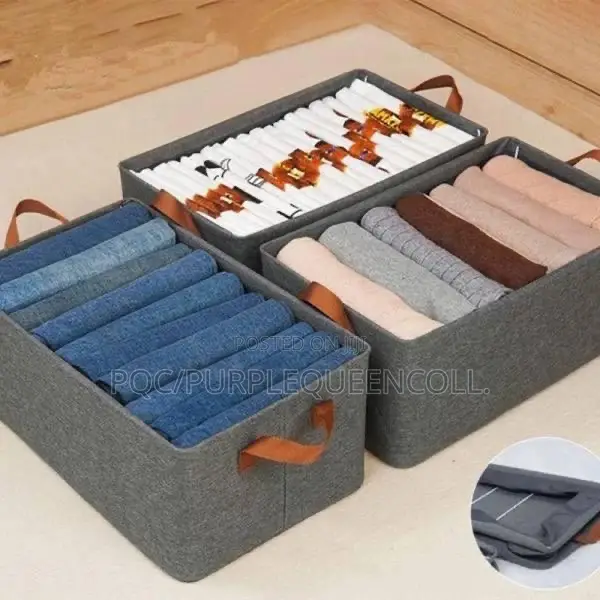 Jean Bag Cloth Organizer Box