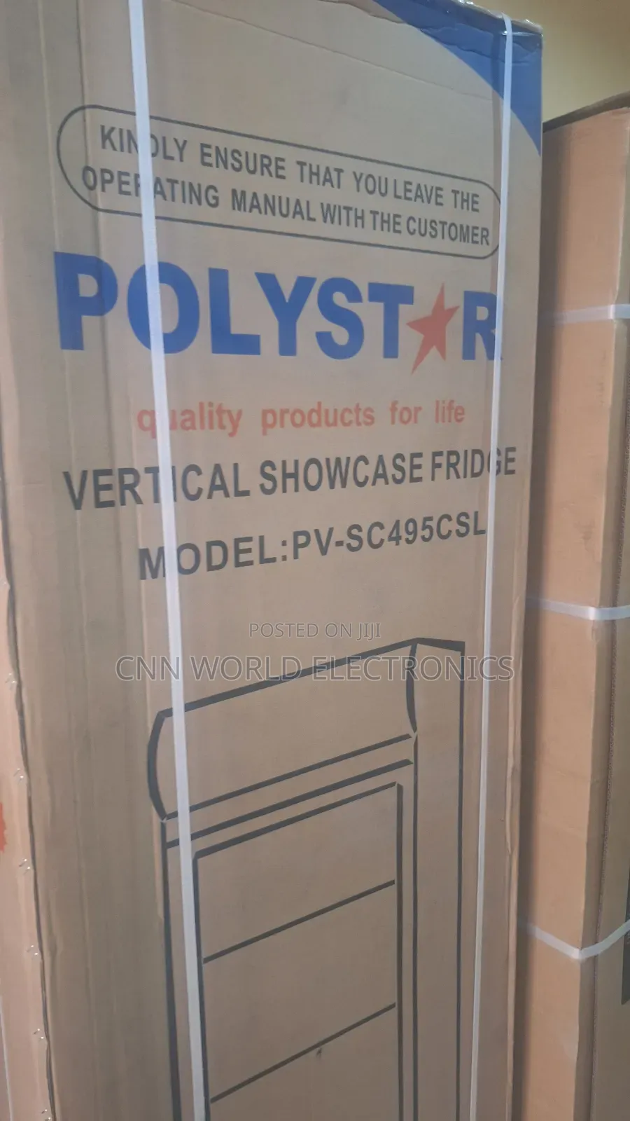 New Polystar Showcase Chiller Single Door Fridge (495l)