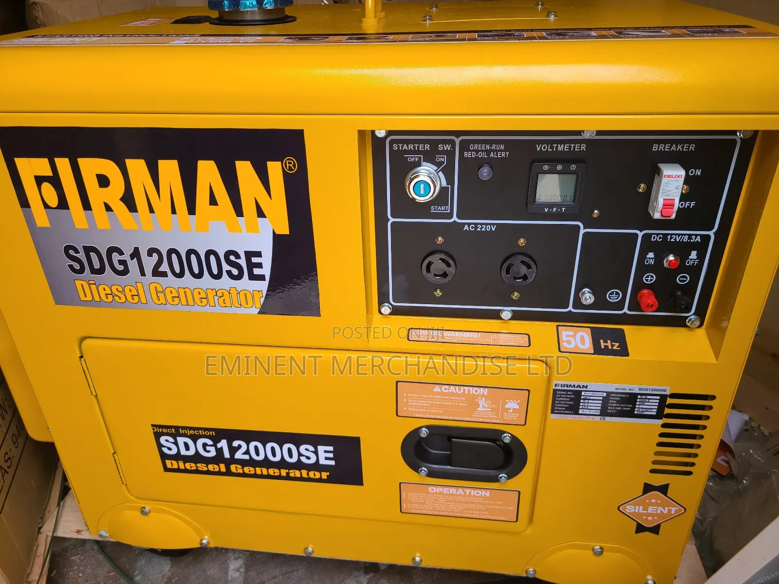 10kva Yellow Firman Diesel Soundproof