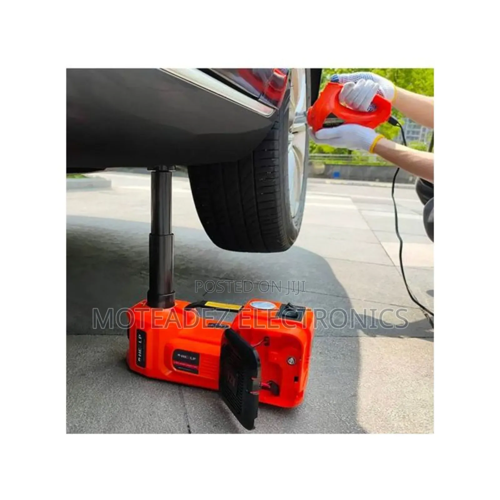 Automatic 5-Ton 3in1 Car Jack W/Tyre Inflator/Impact Wrench