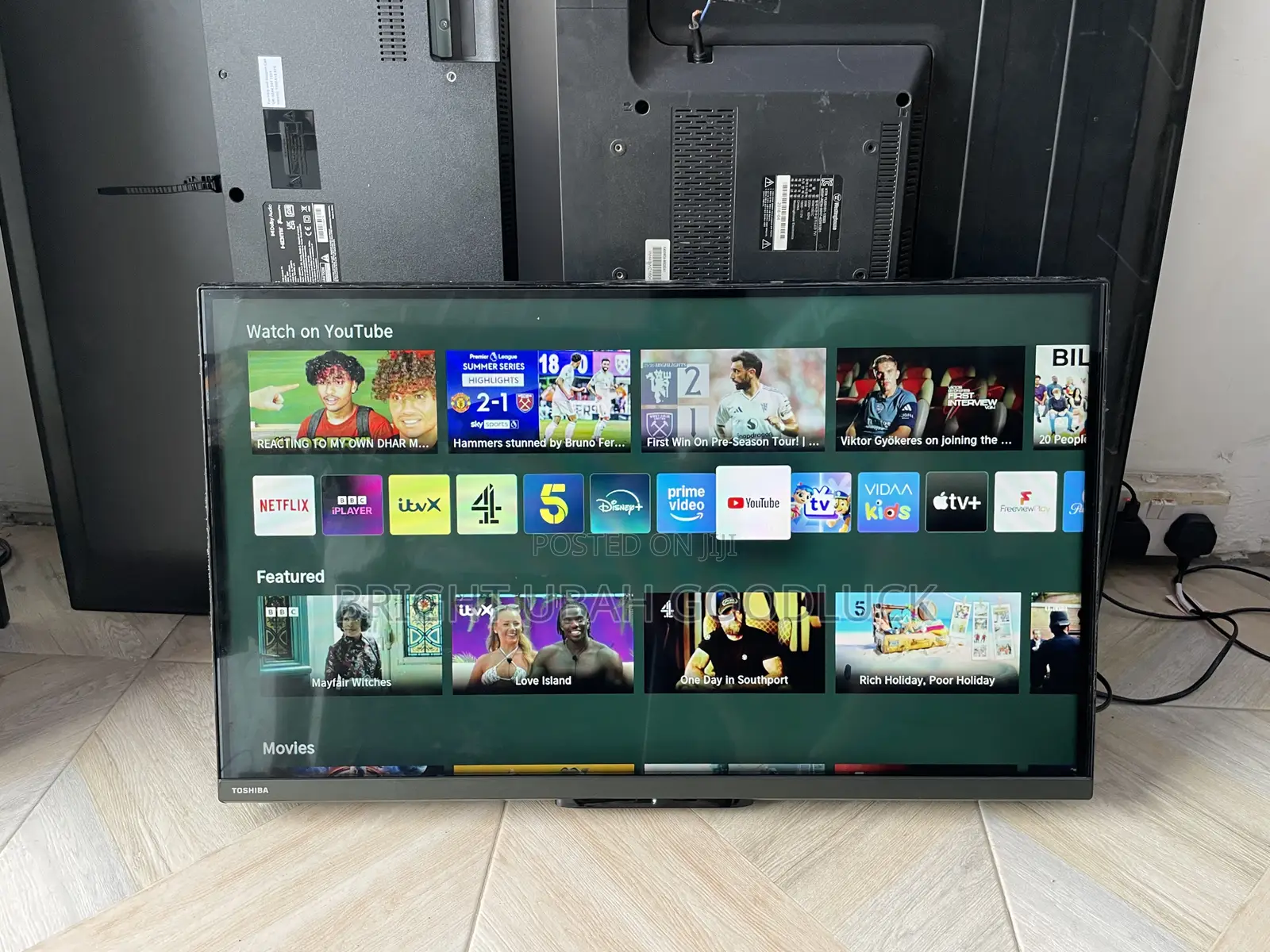 Toshiba 32 Inches Frameless Tv Smart Bluetooth Mirror Cast