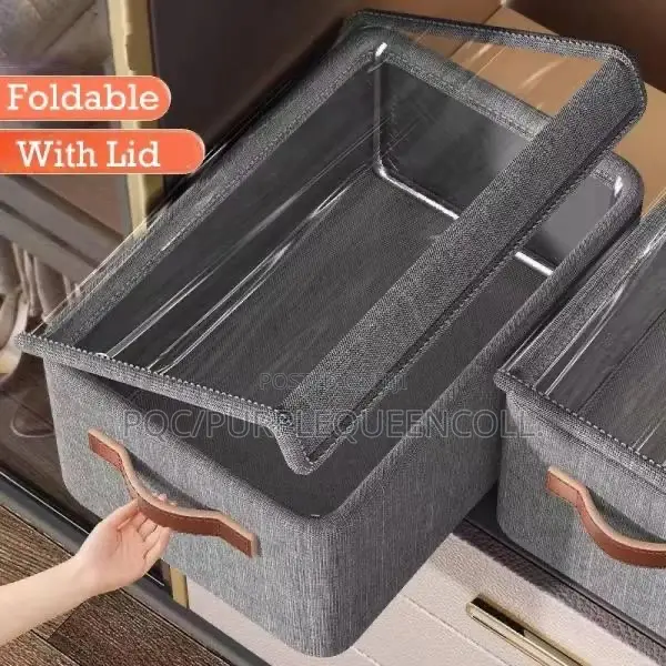 Jean Organizer Cloth Storage Box With Lid Cover