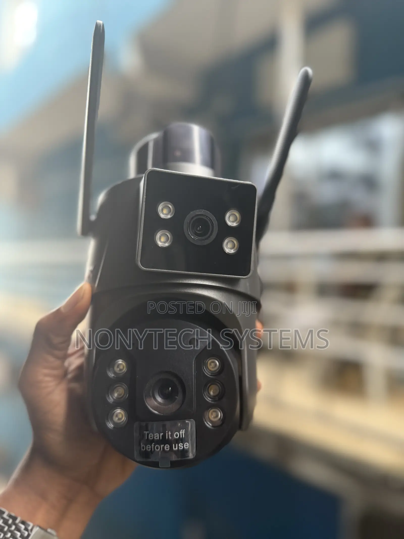New Ubox Dual Lens Camera Solar PTZ 